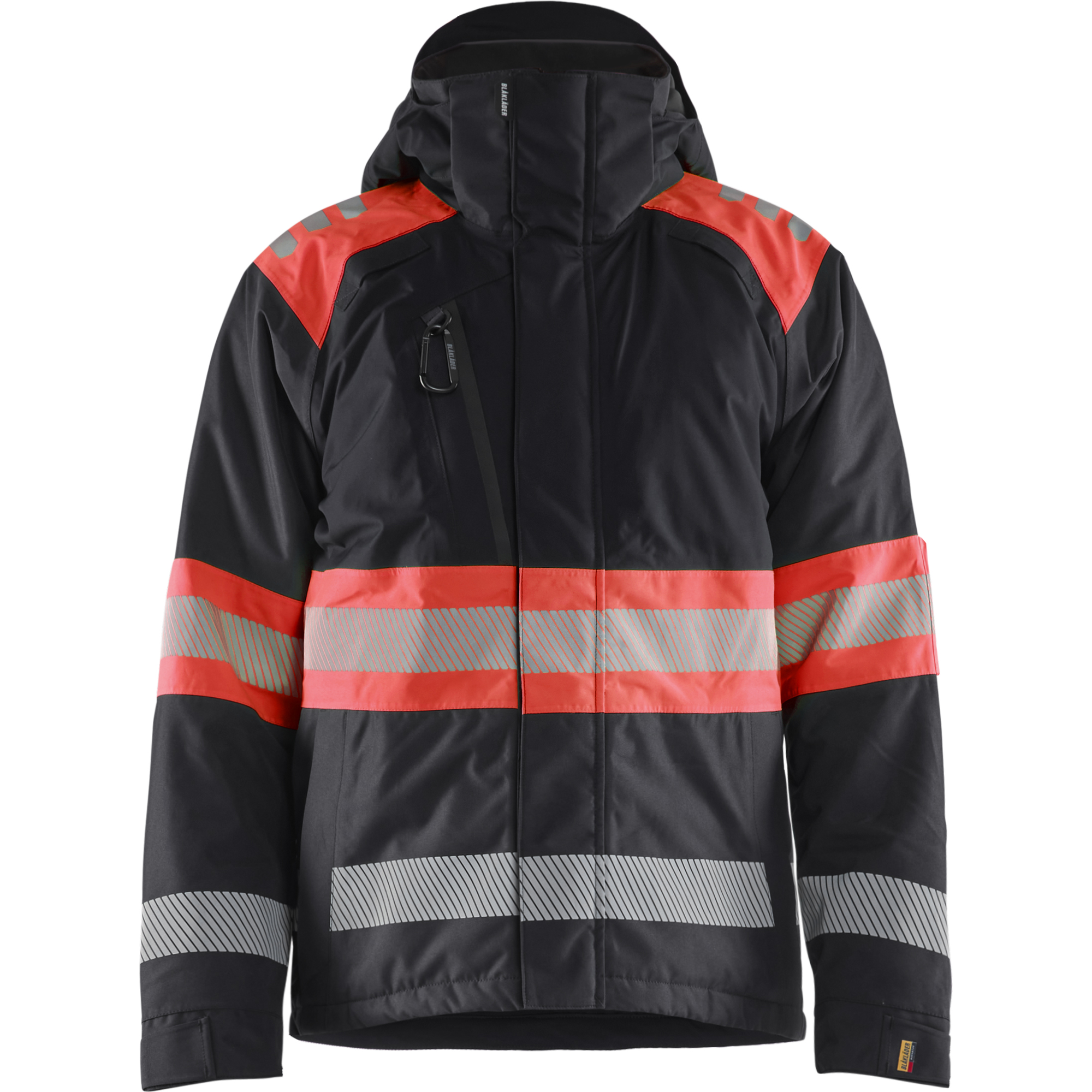 Blaklader High Vis Winter Jacket, Black/High Vis Red