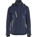 Blaklader Stretch Shell Jacket, Dark Navy/Yellow