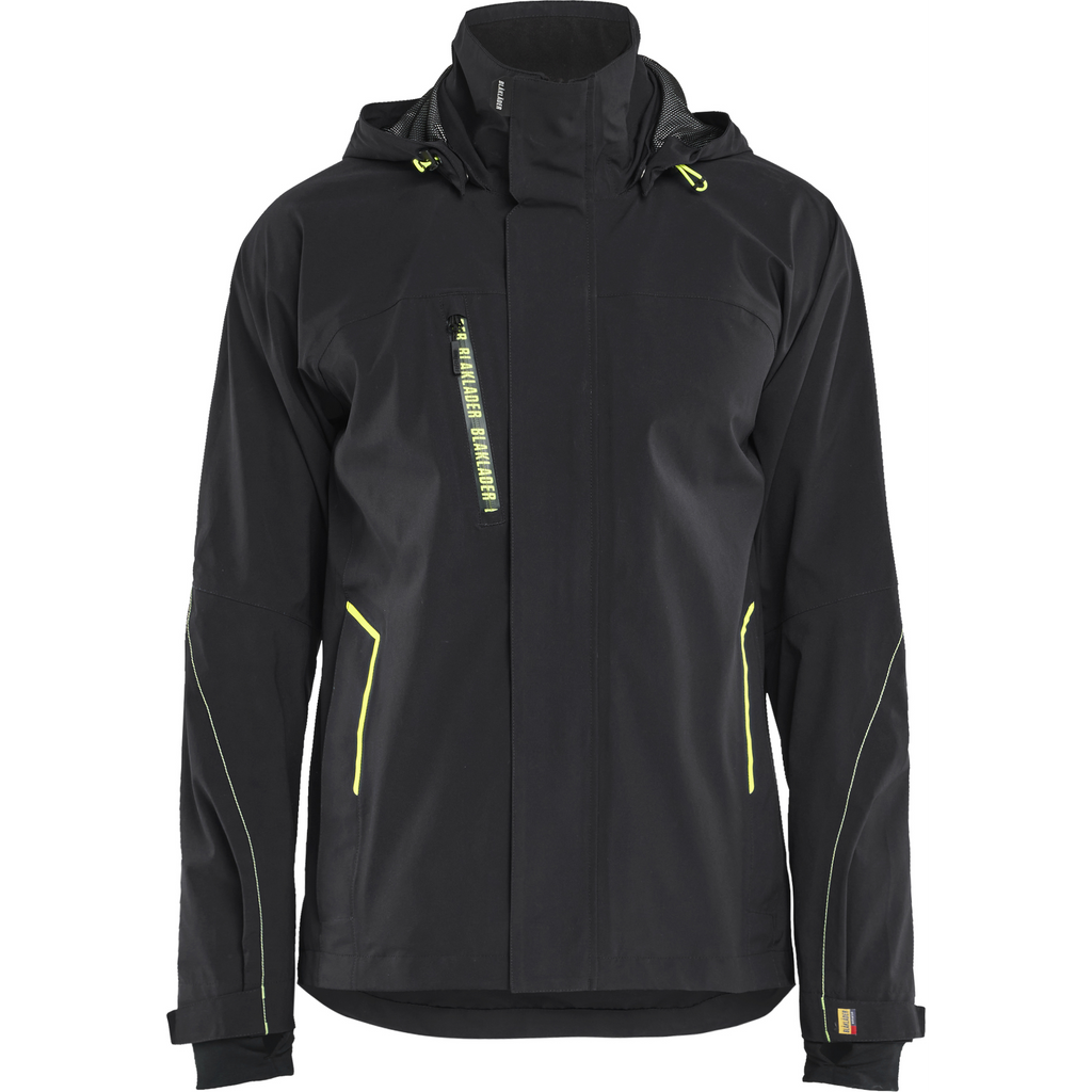 Blaklader Stretch Shell Jacket, Black/Yellow