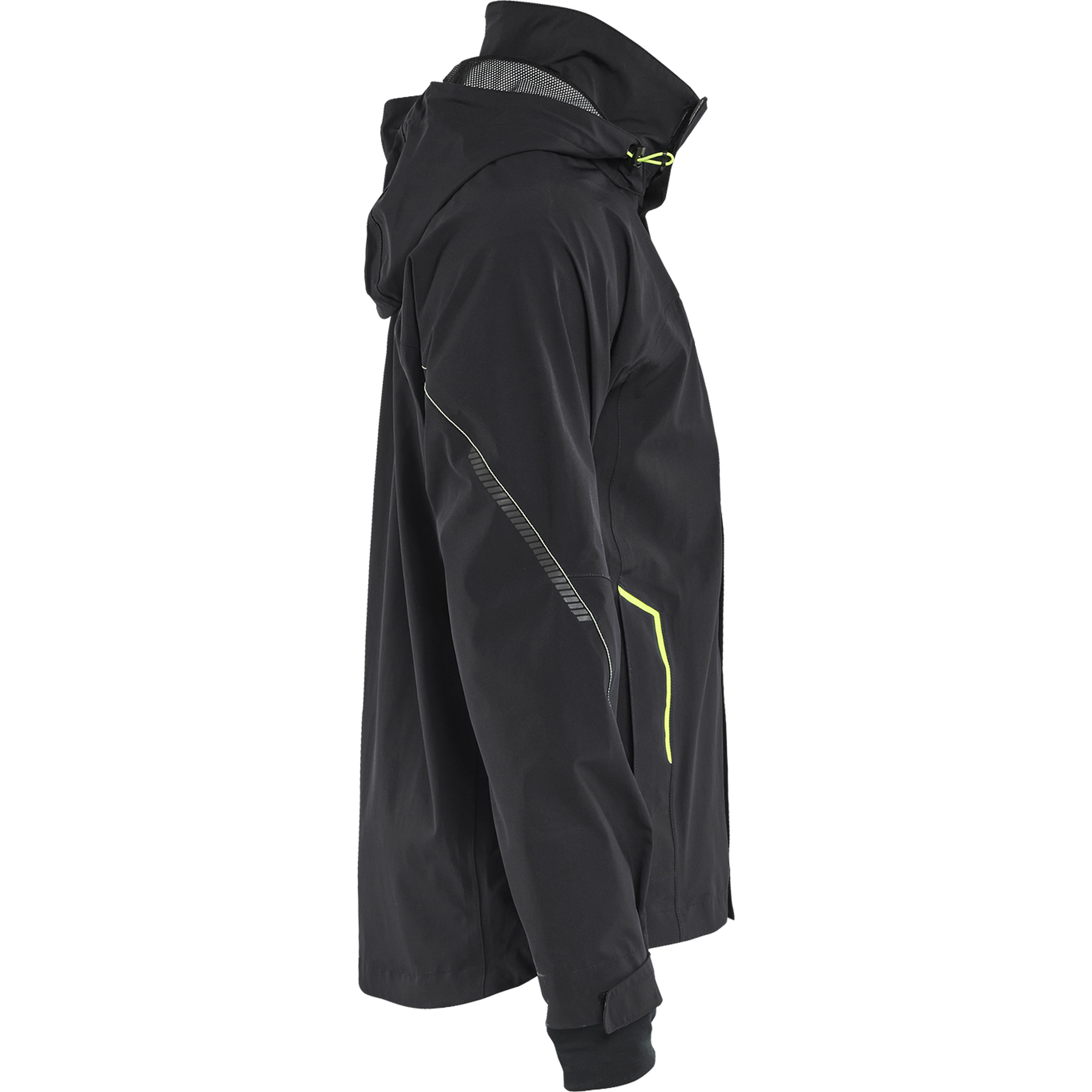Blaklader Stretch Shell Jacket, Black/Yellow (2)