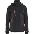 Blaklader Stretch Shell Jacket, Black/Red