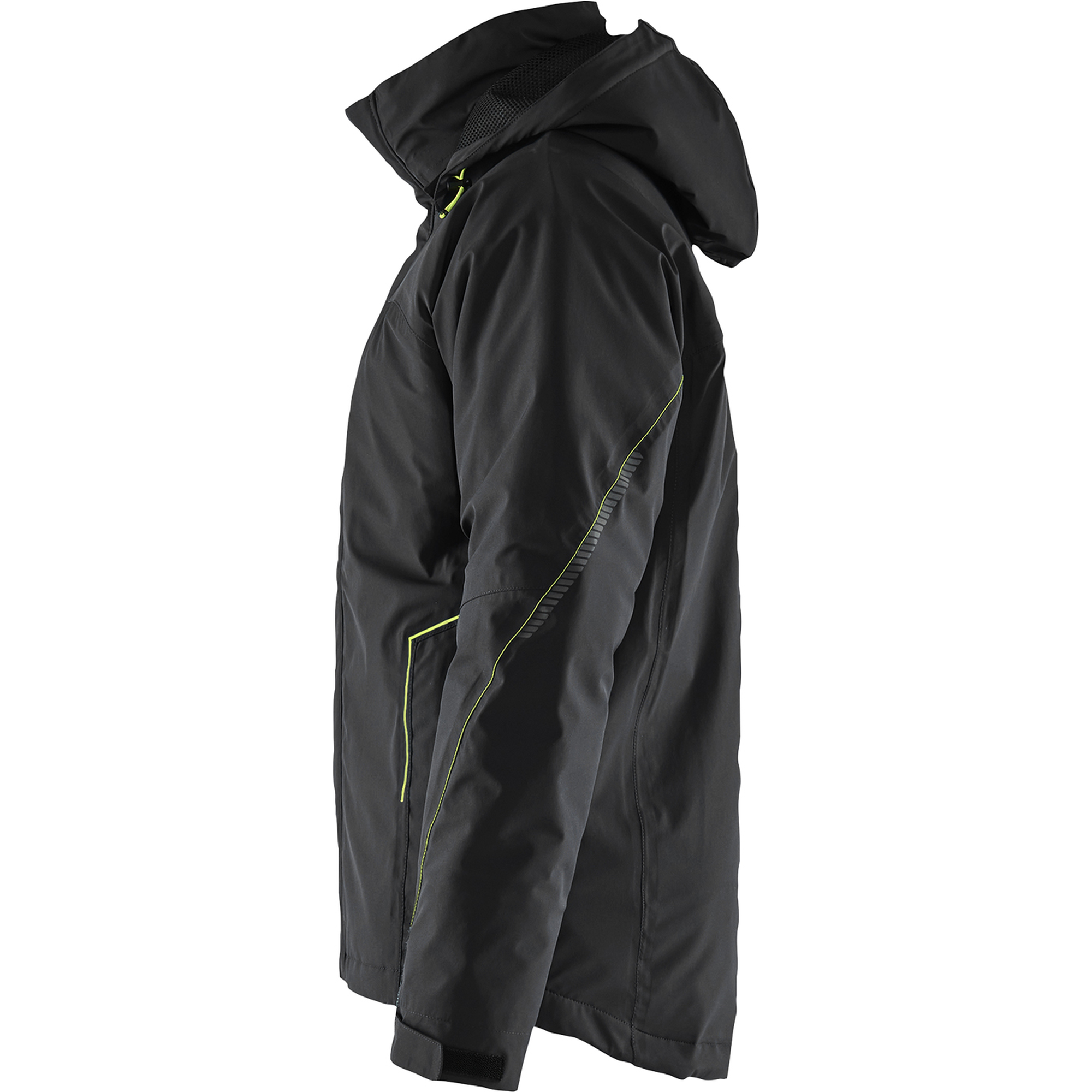 Blaklader Lined Lightweight Stretch Winter Jacket, Black/Yellow (3)