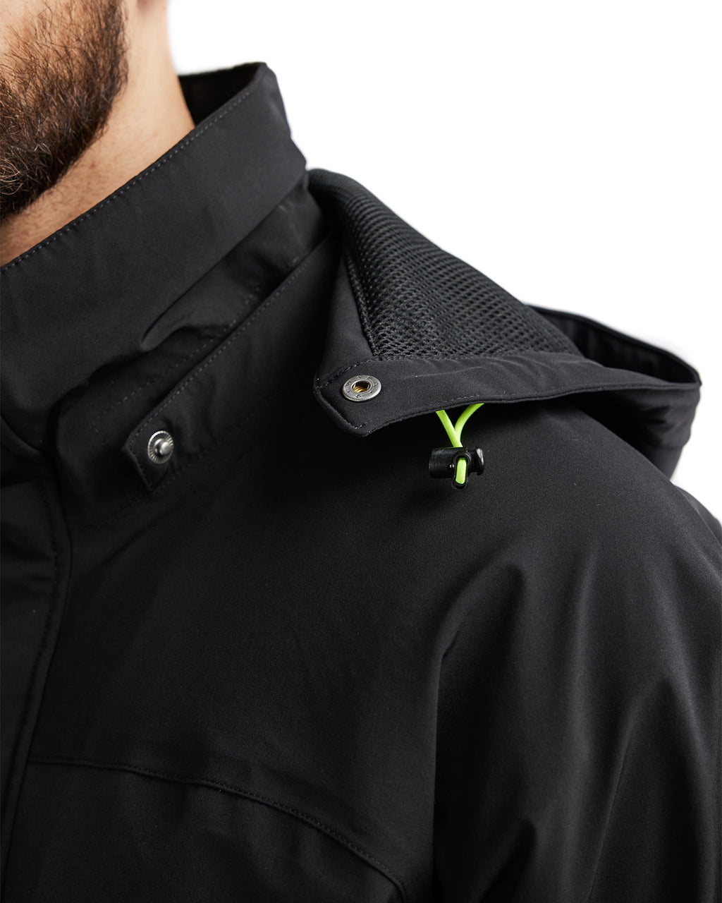 Blaklader Lined Lightweight Stretch Winter Jacket, Black/Yellow (7)