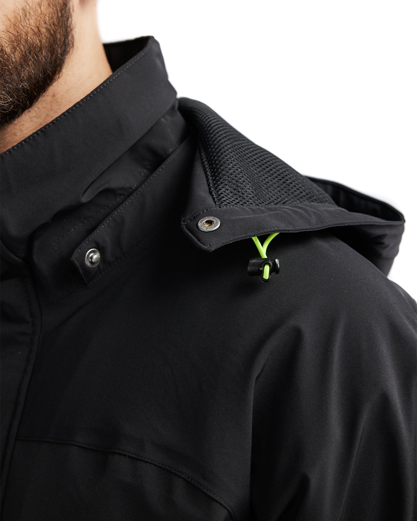 Blaklader Lined Lightweight Stretch Winter Jacket, Black/Yellow (7)