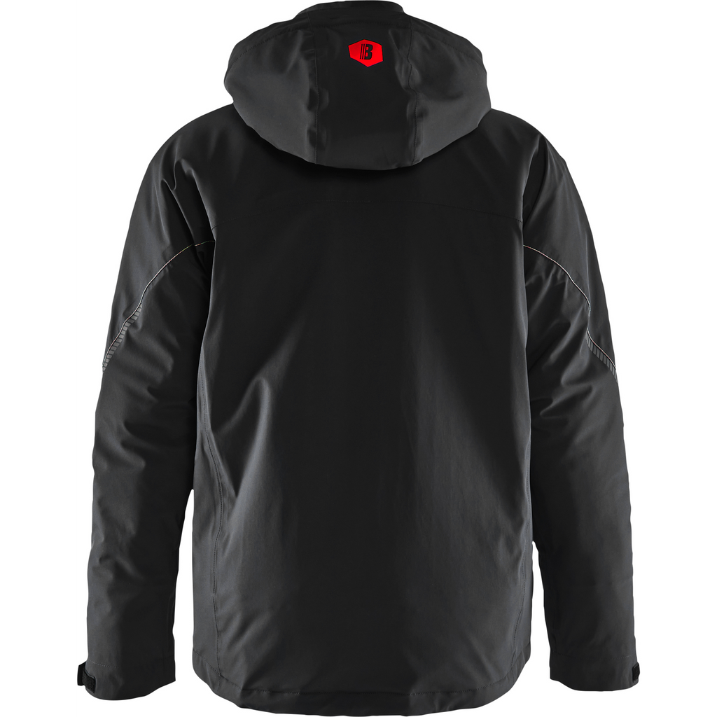 Blaklader Lined Lightweight Stretch Winter Jacket, Black/Red (4)
