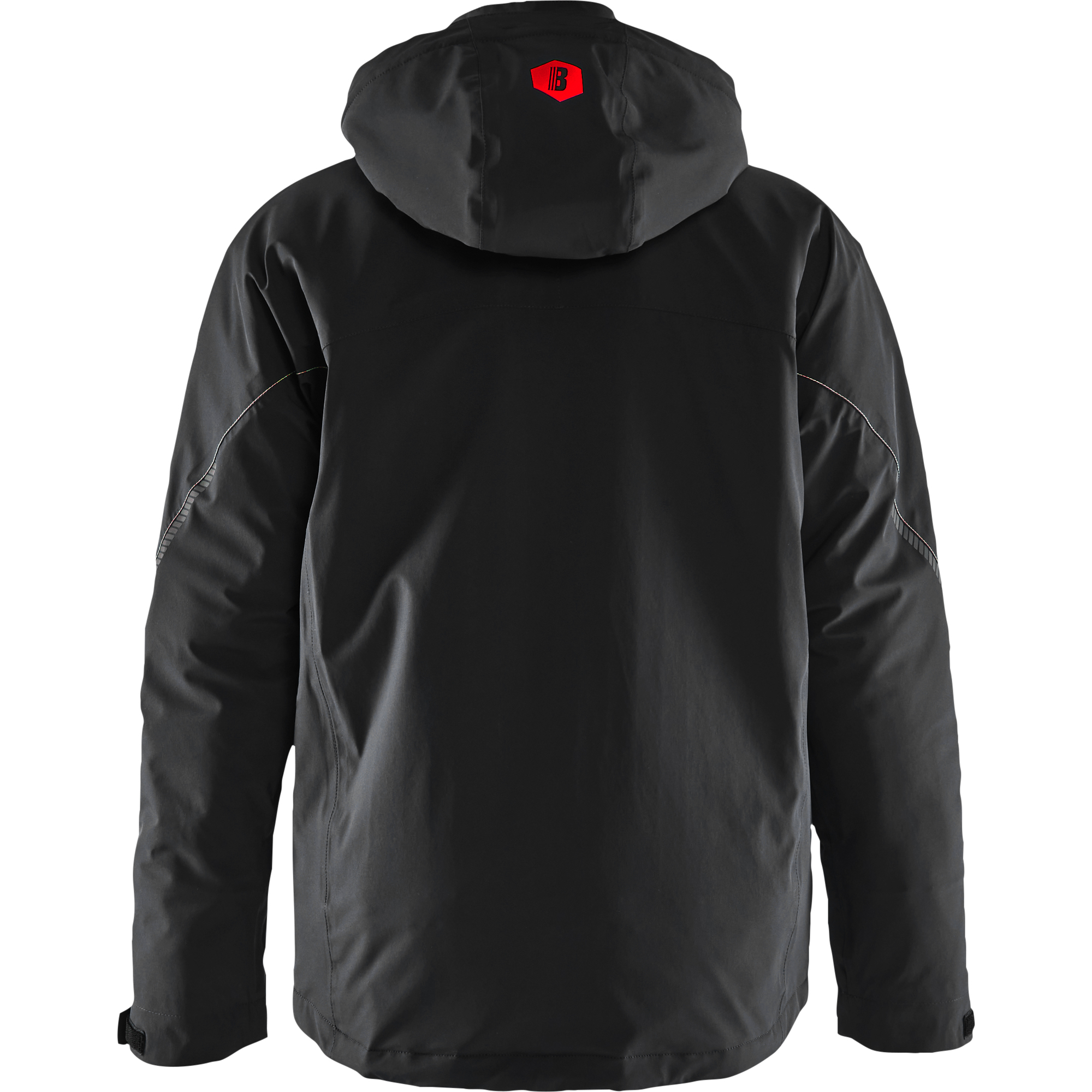 Blaklader Lined Lightweight Stretch Winter Jacket, Black/Red (4)
