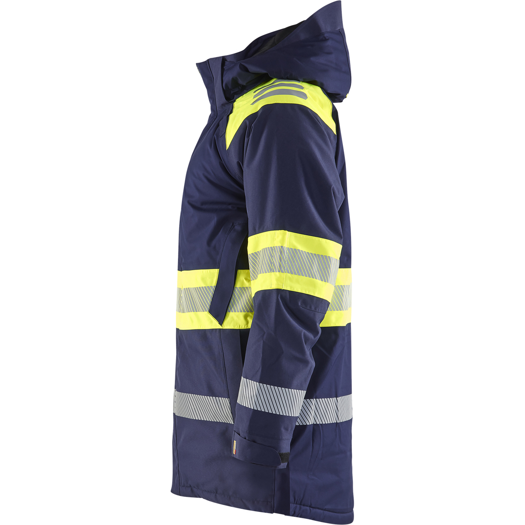 Blaklader High Vis Winter Parka, Navy Blue/ Yellow (3)