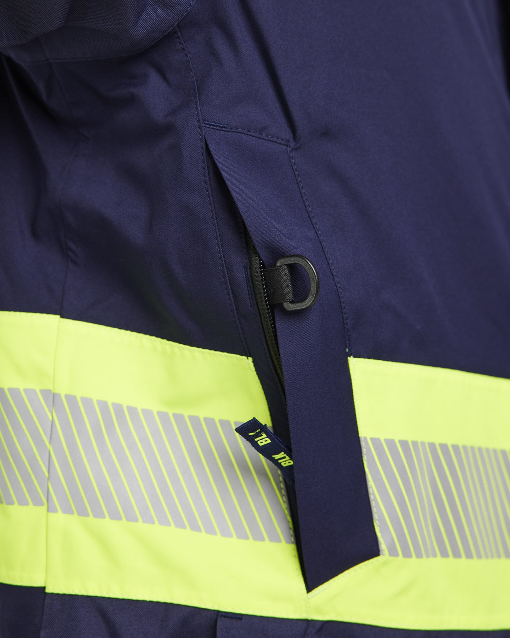 Blaklader High Vis Winter Parka, Navy Blue/ Yellow (9)