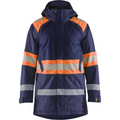 Blaklader High Vis Winter Parka, Navy Blue/Orange
