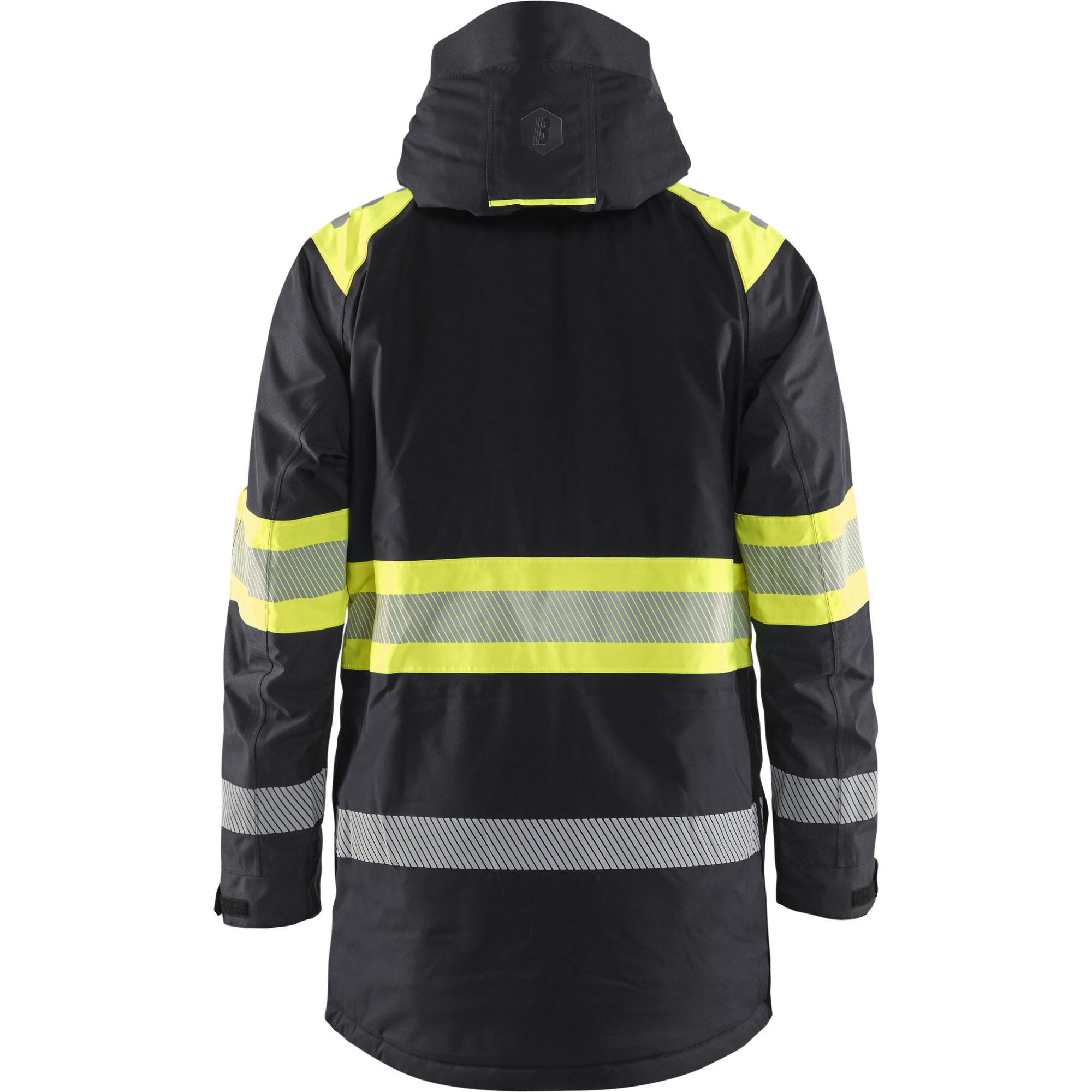 Blaklader High Vis Winter Parka, Black/Yellow (4)
