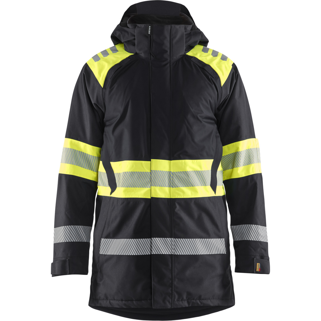 Blaklader High Vis Winter Parka, Black/Yellow