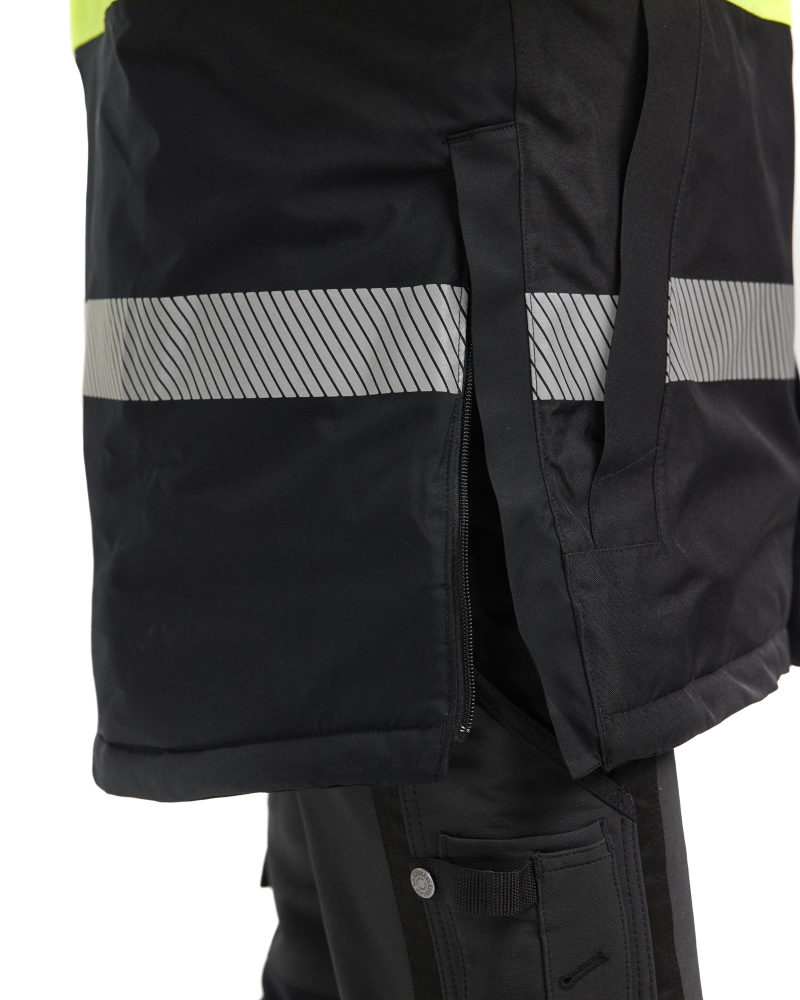 Blaklader High Vis Winter Parka, Black/Yellow (7)