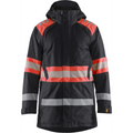 Blaklader High Vis Winter Parka, Black/High Vis Red