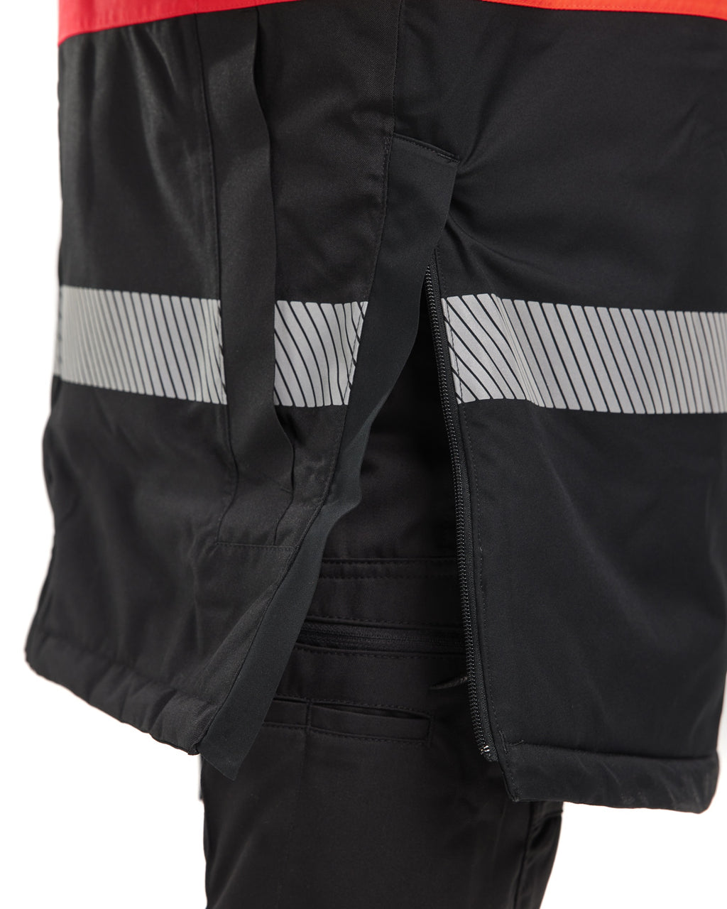 Blaklader High Vis Winter Parka, Black/High Vis Red (6)