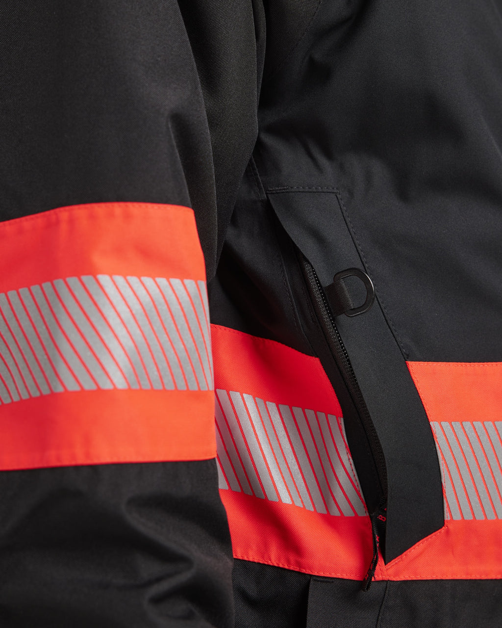 Blaklader High Vis Winter Parka, Black/High Vis Red (9)