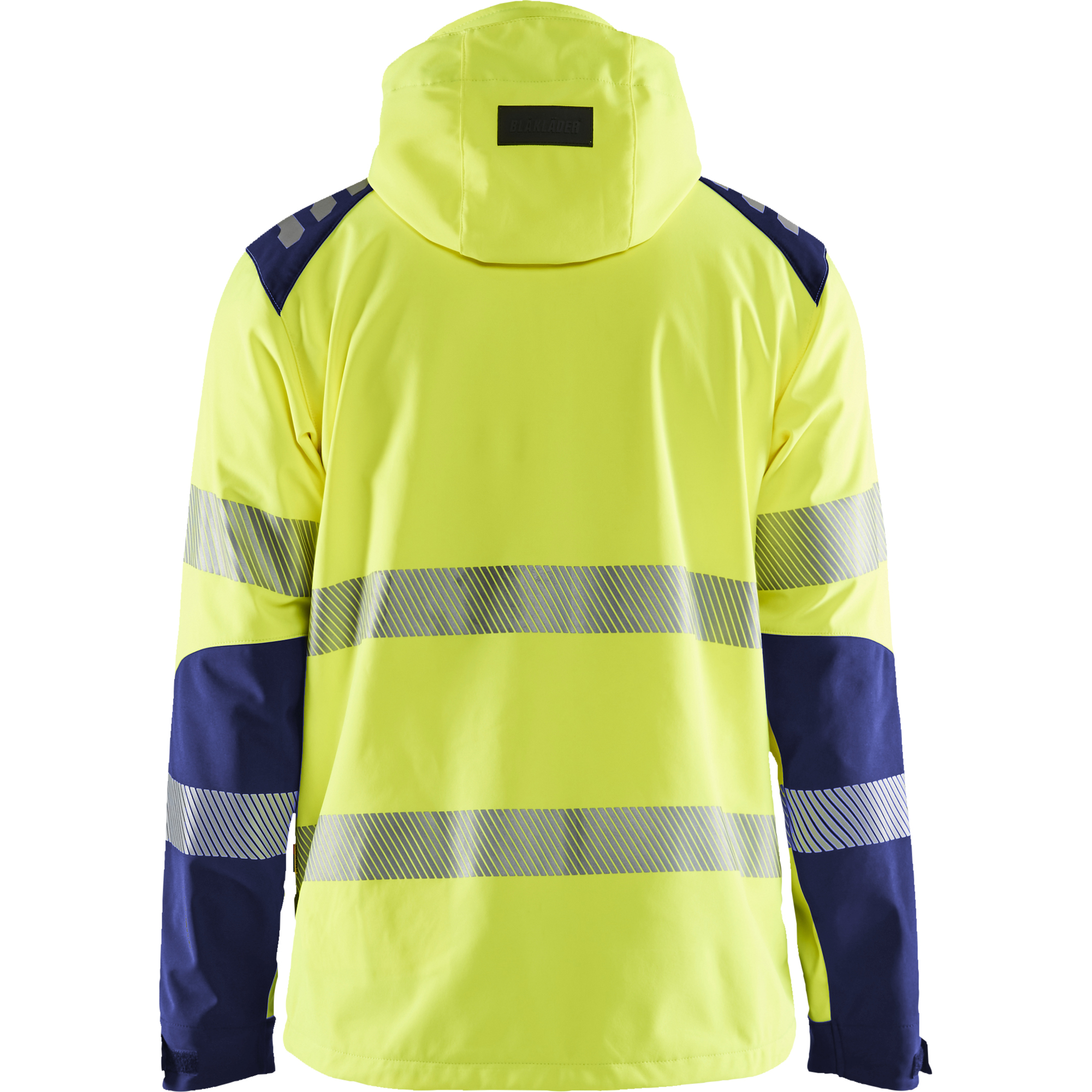 Blaklader High Vis Softshell Jacket, Yellow/Navy Blue (7)