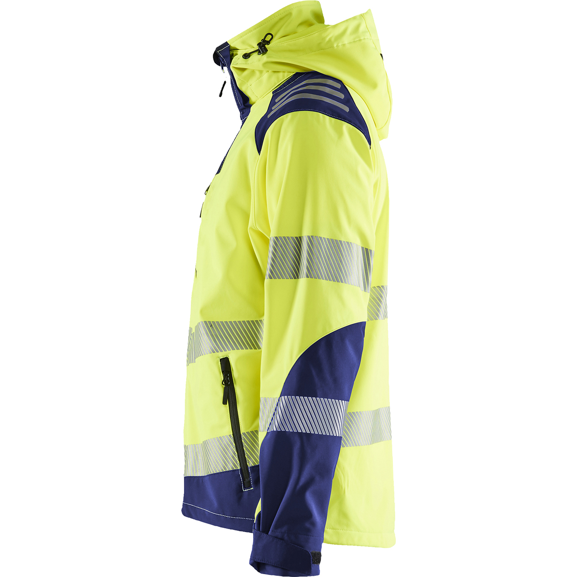 Blaklader High Vis Softshell Jacket, Yellow/Navy Blue (6)