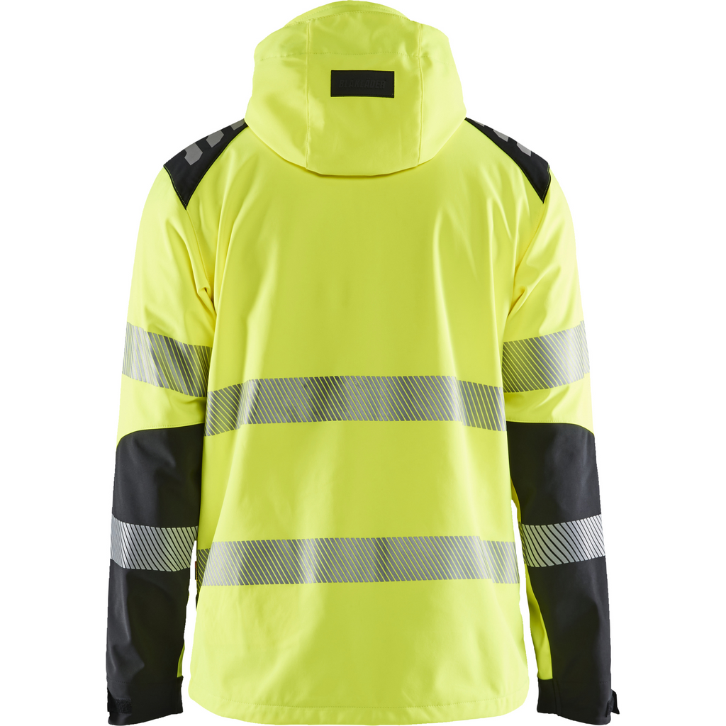 Blaklader High Vis Softshell Jacket, Yellow/Black (4)