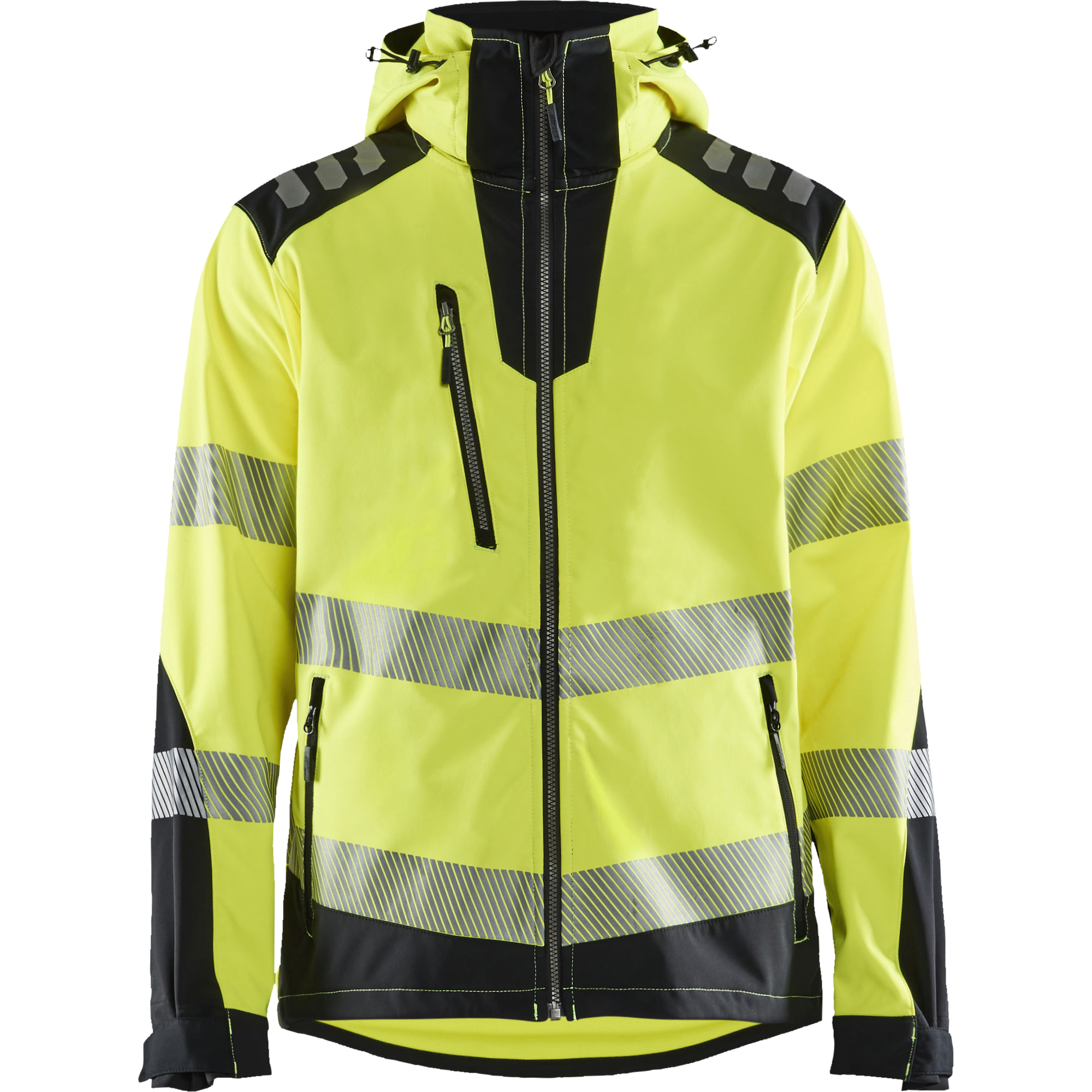 Blaklader High Vis Softshell Jacket, Yellow/Black