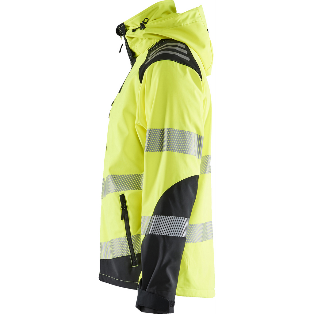 Blaklader High Vis Softshell Jacket, Yellow/Black (3)