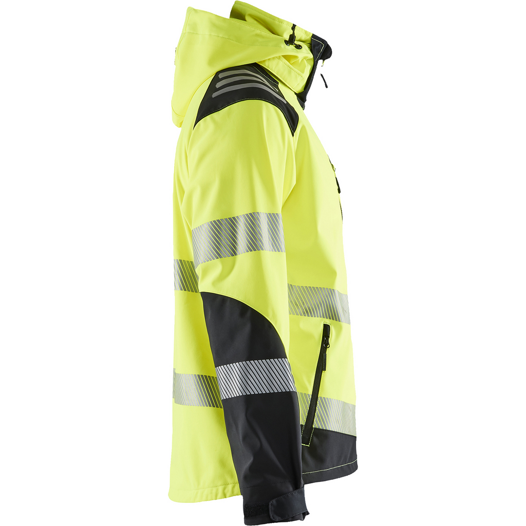 Blaklader High Vis Softshell Jacket, Yellow/Black (2)
