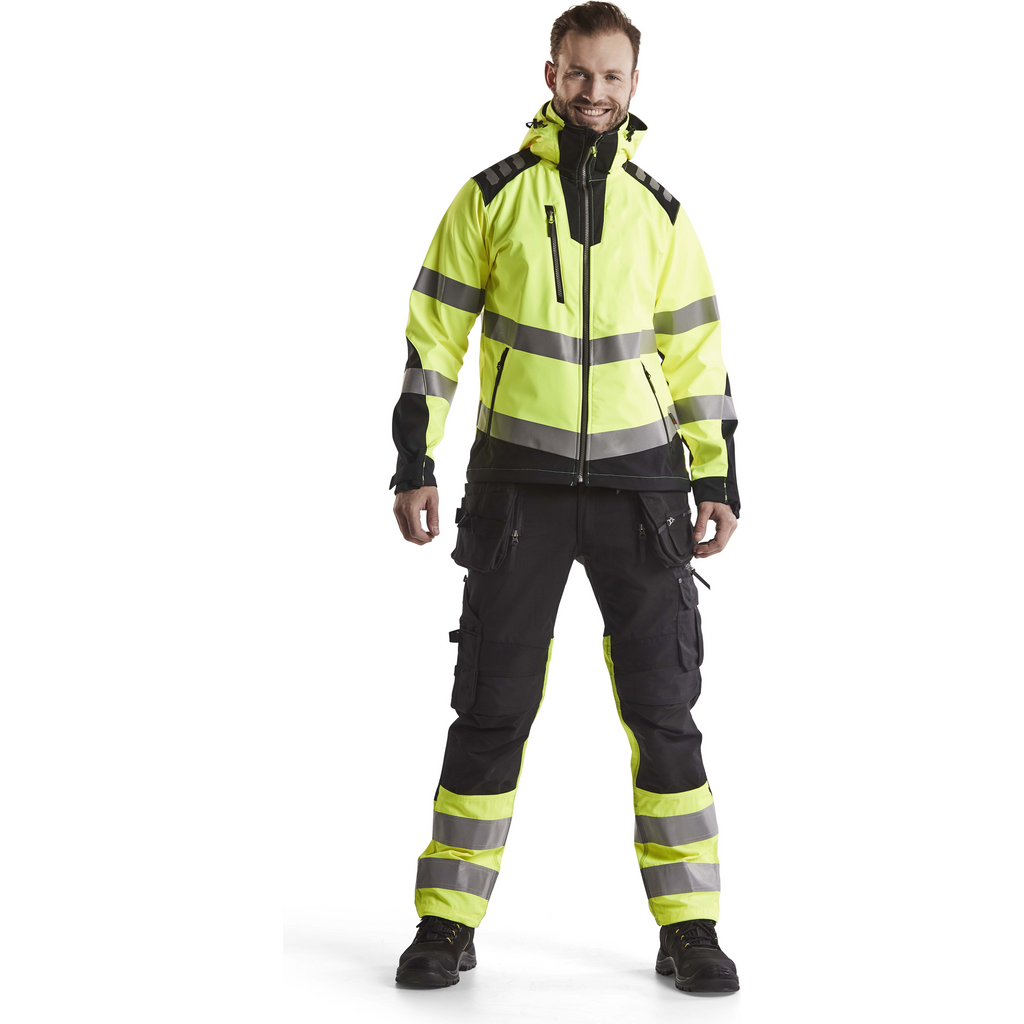 Blaklader High Vis Softshell Jacket, Yellow/Black (6)