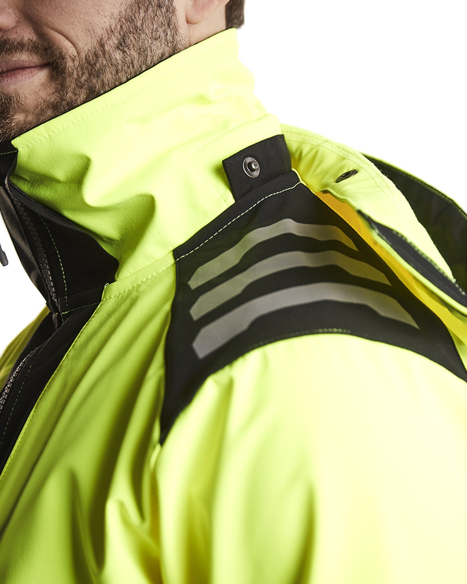 Blaklader High Vis Softshell Jacket, Yellow/Black (9)