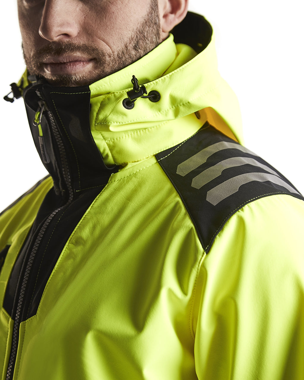 Blaklader High Vis Softshell Jacket, Yellow/Black (10)