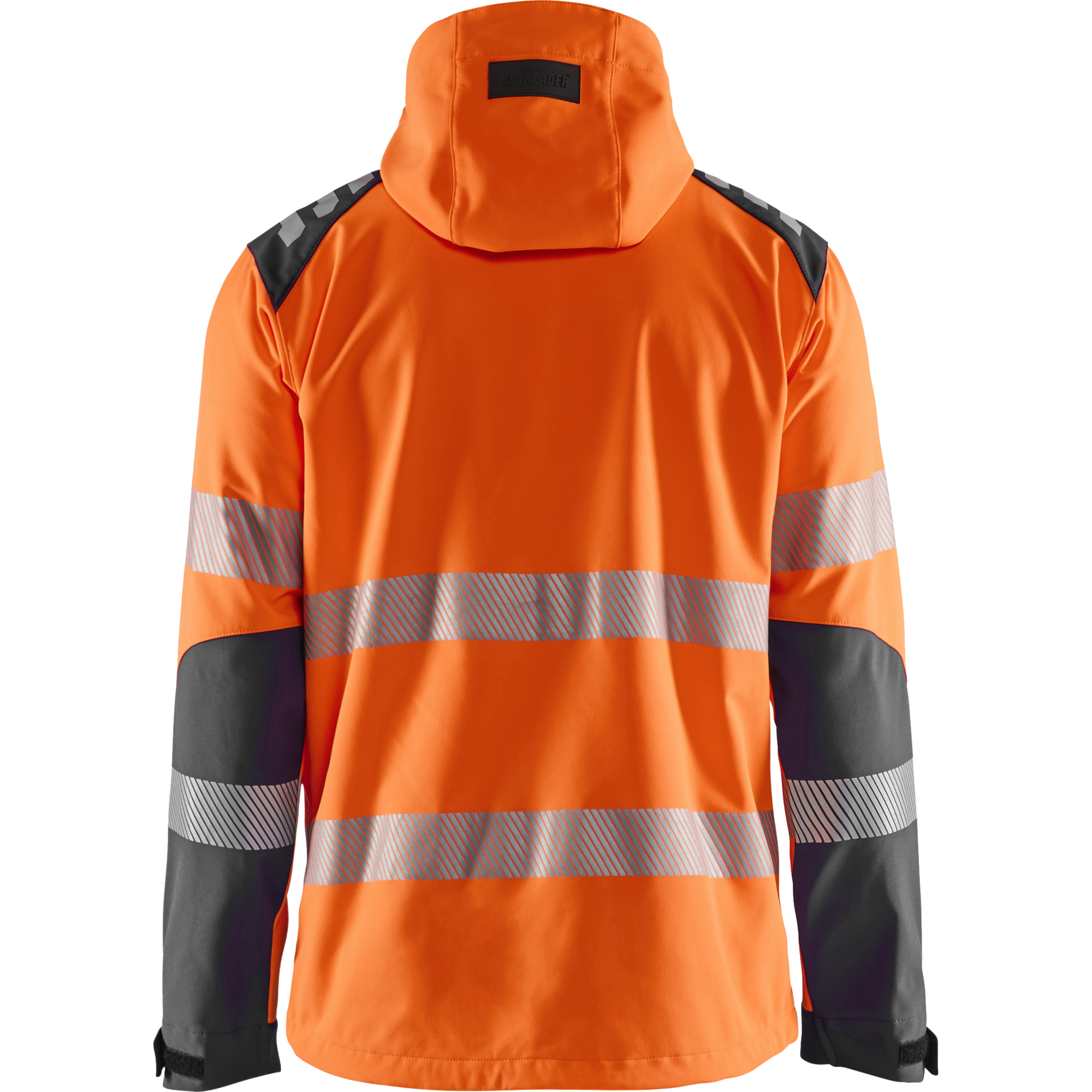 Blaklader High Vis Softshell Jacket, Orange/Medium Grey (4)