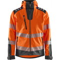 Blaklader High Vis Softshell Jacket, Orange/Medium Grey