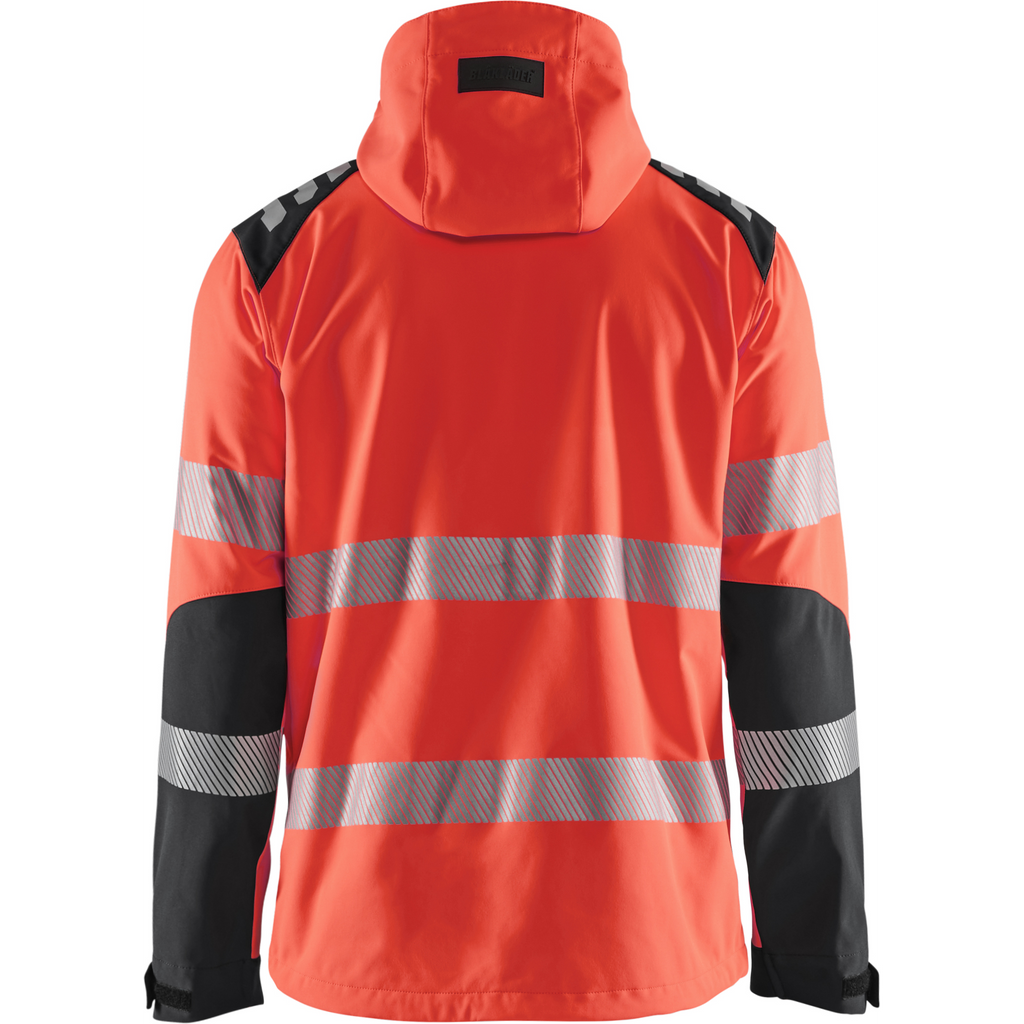 Blaklader High Vis Softshell Jacket, Red/Black (4)