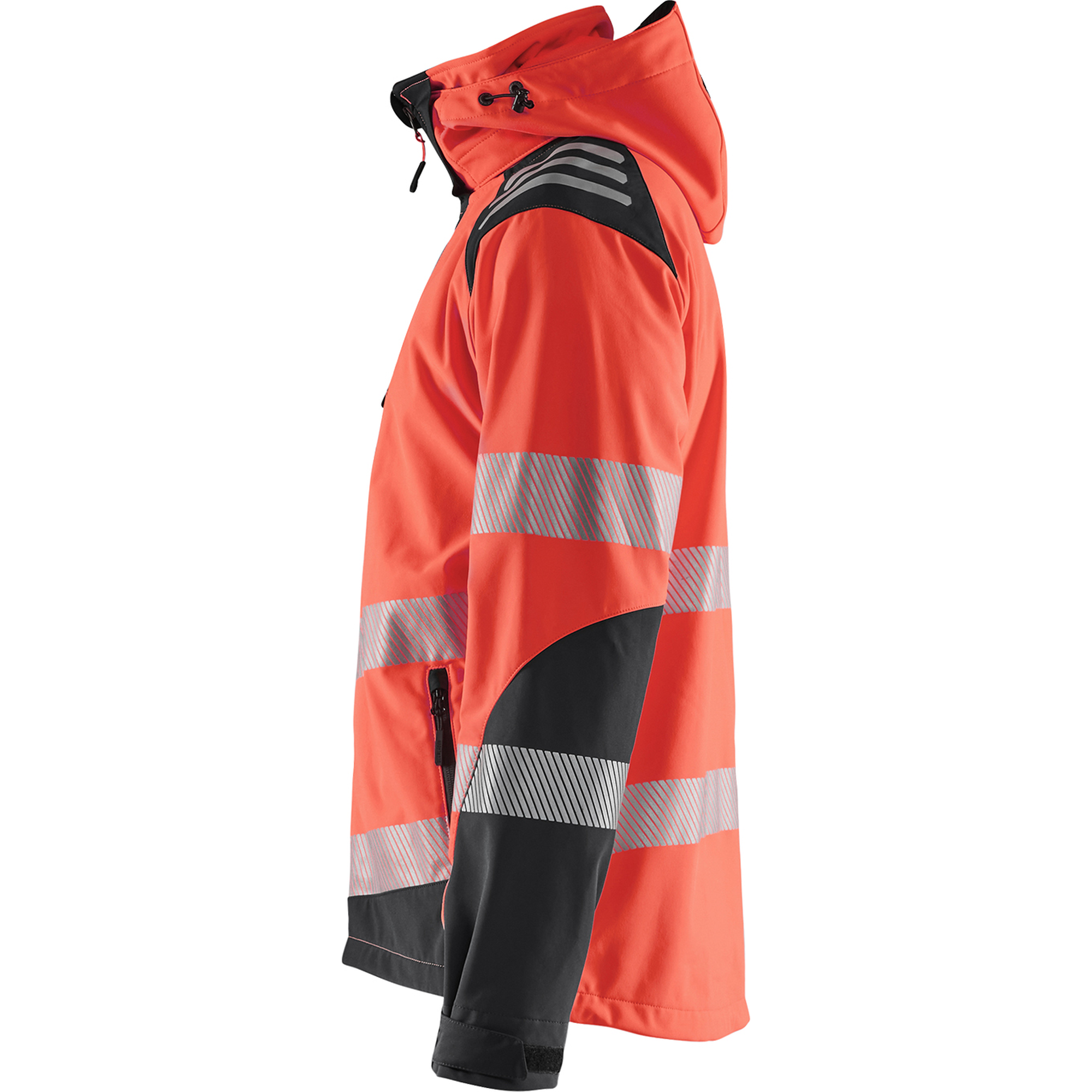 Blaklader High Vis Softshell Jacket, Red/Black (3)