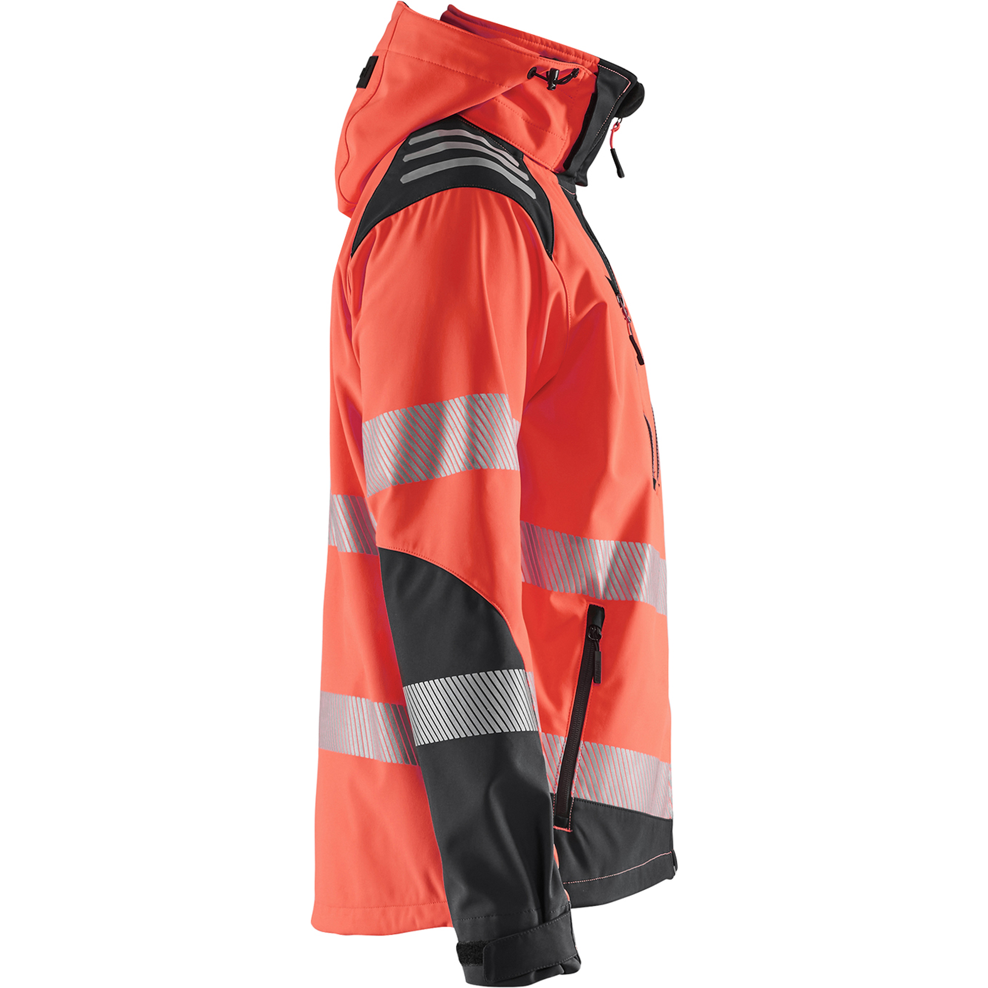 Blaklader High Vis Softshell Jacket, Red/Black (2)