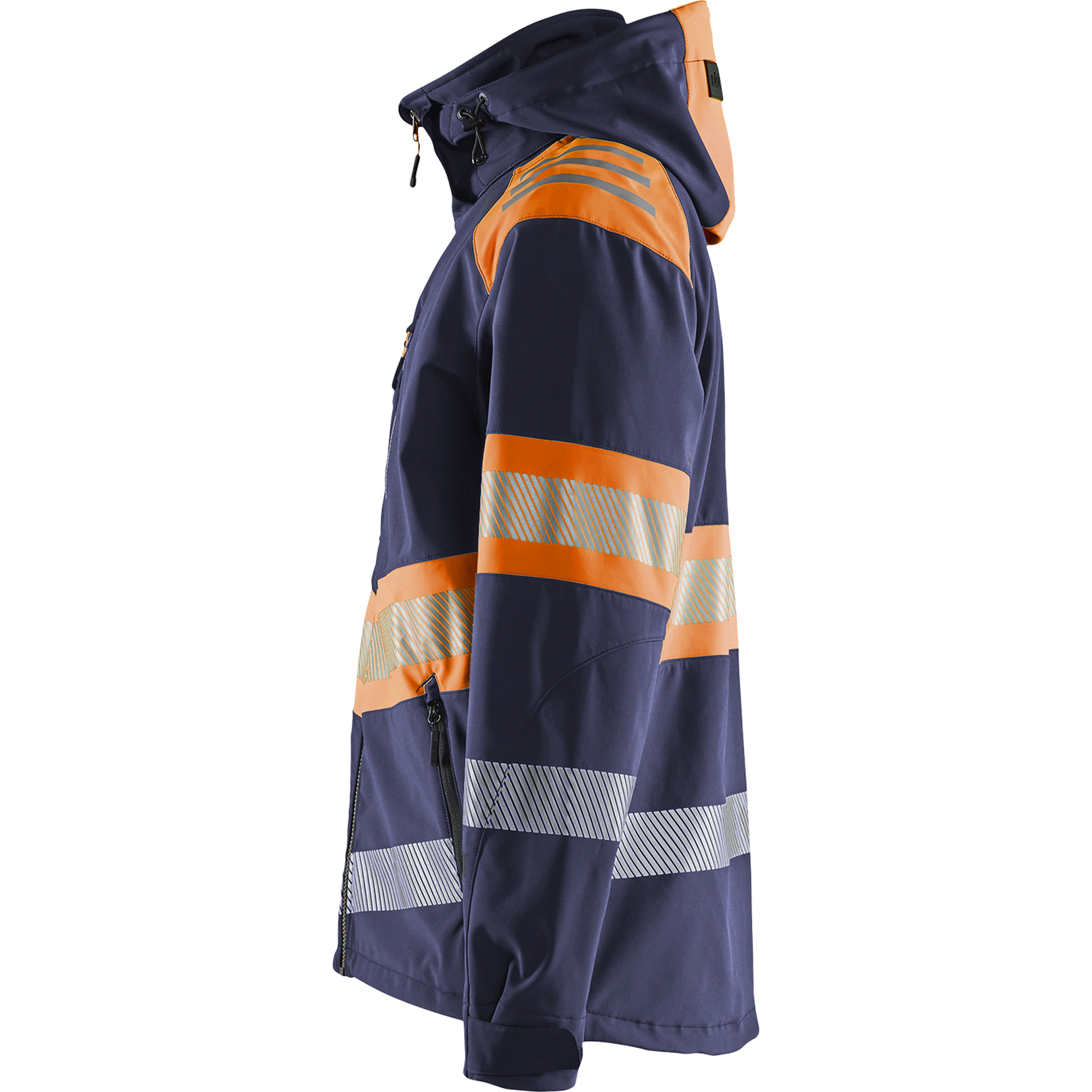 Blaklader High Vis Softshell Jacket, Navy/Orange (3)