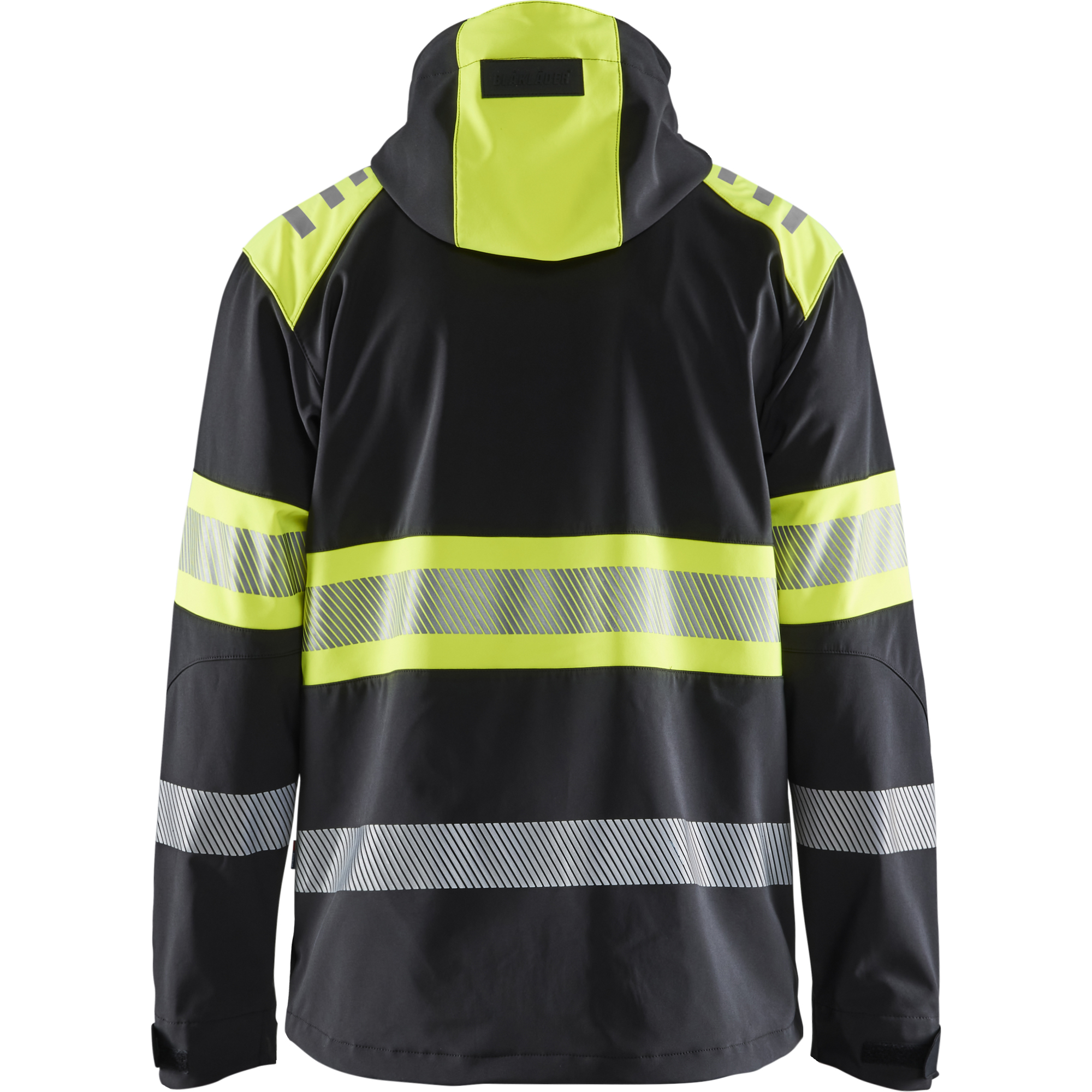 Blaklader High Vis Softshell Jacket, Black/Yellow (4)