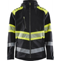 Blaklader High Vis Softshell Jacket, Black/Yellow
