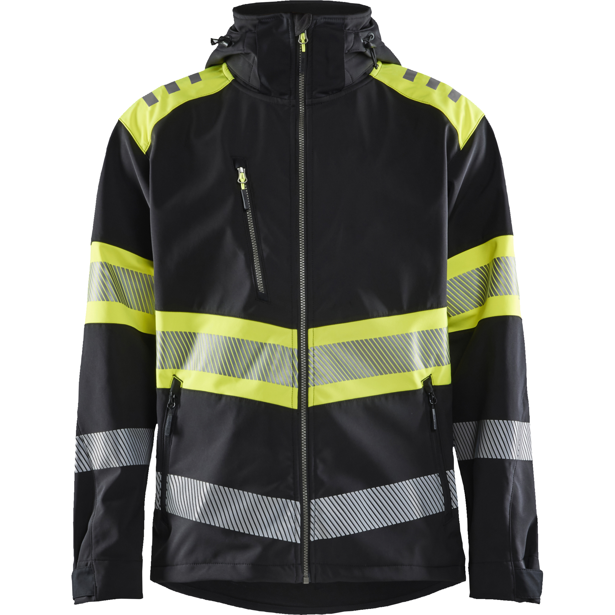Blaklader High Vis Softshell Jacket, Black/Yellow