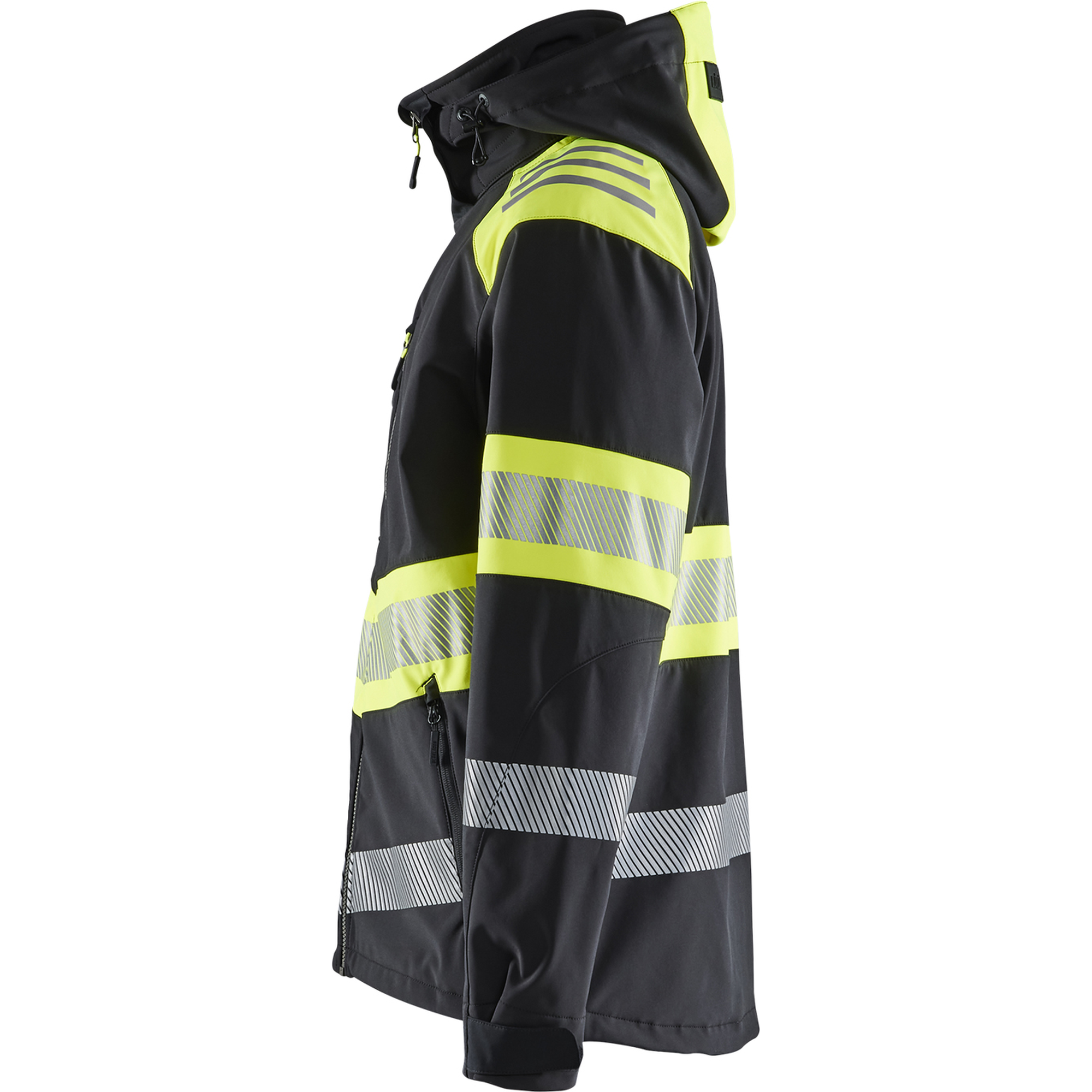 Blaklader High Vis Softshell Jacket, Black/Yellow (3)