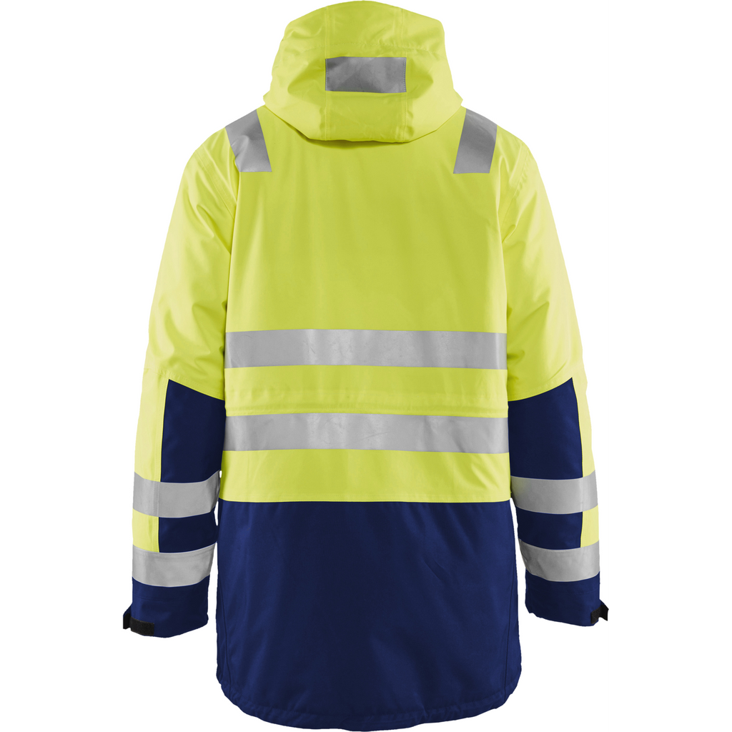 Blaklader High Vis Winter Parka, Yellow/Navy Blue (4)