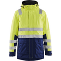 Blaklader High Vis Winter Parka, Yellow/Navy Blue