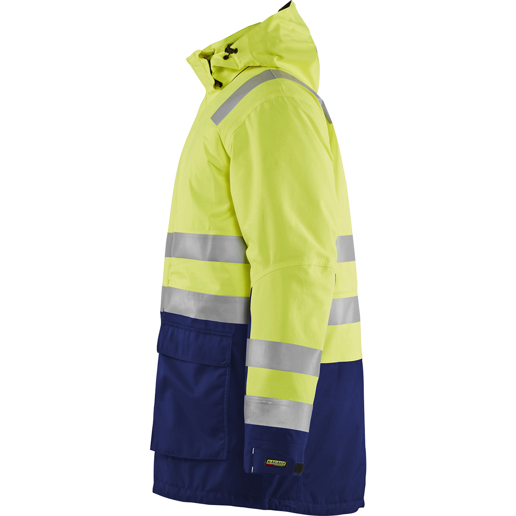 Blaklader High Vis Winter Parka, Yellow/Navy Blue (3)