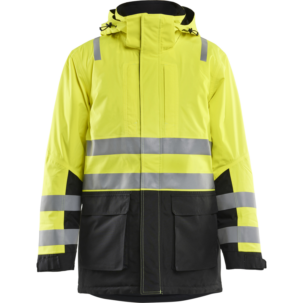 Blaklader High Vis Winter Parka, Yellow/Black