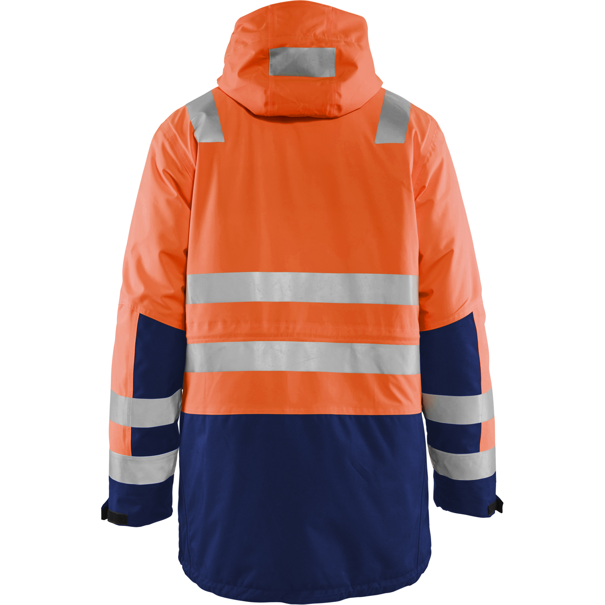Blaklader High Vis Winter Parka, Orange/Navy Blue (4)