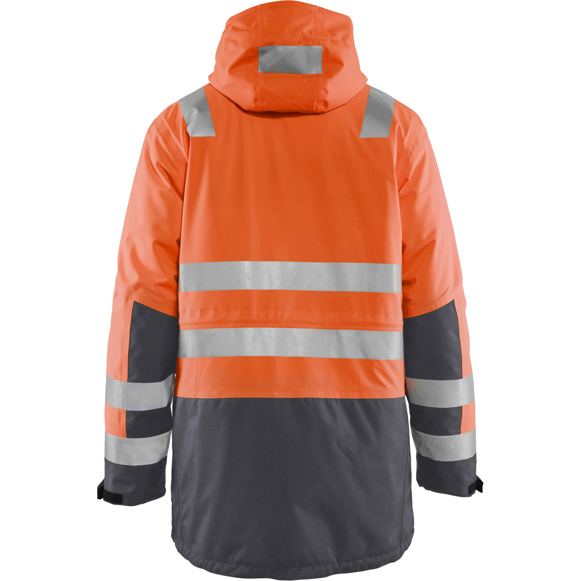 Blaklader High Vis Winter Parka, Orange/Medium Grey (4)