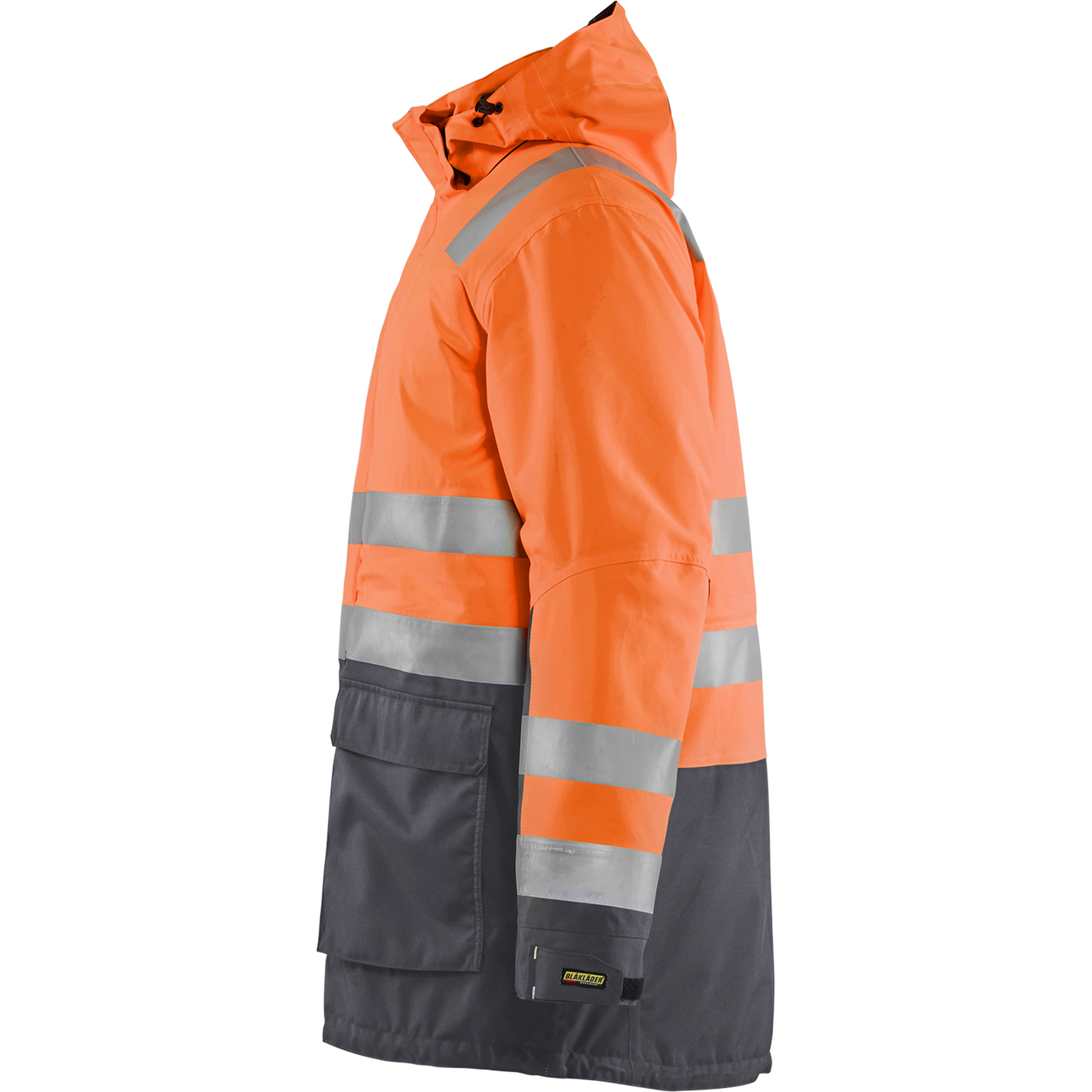 Blaklader High Vis Winter Parka, Orange/Medium Grey (3)