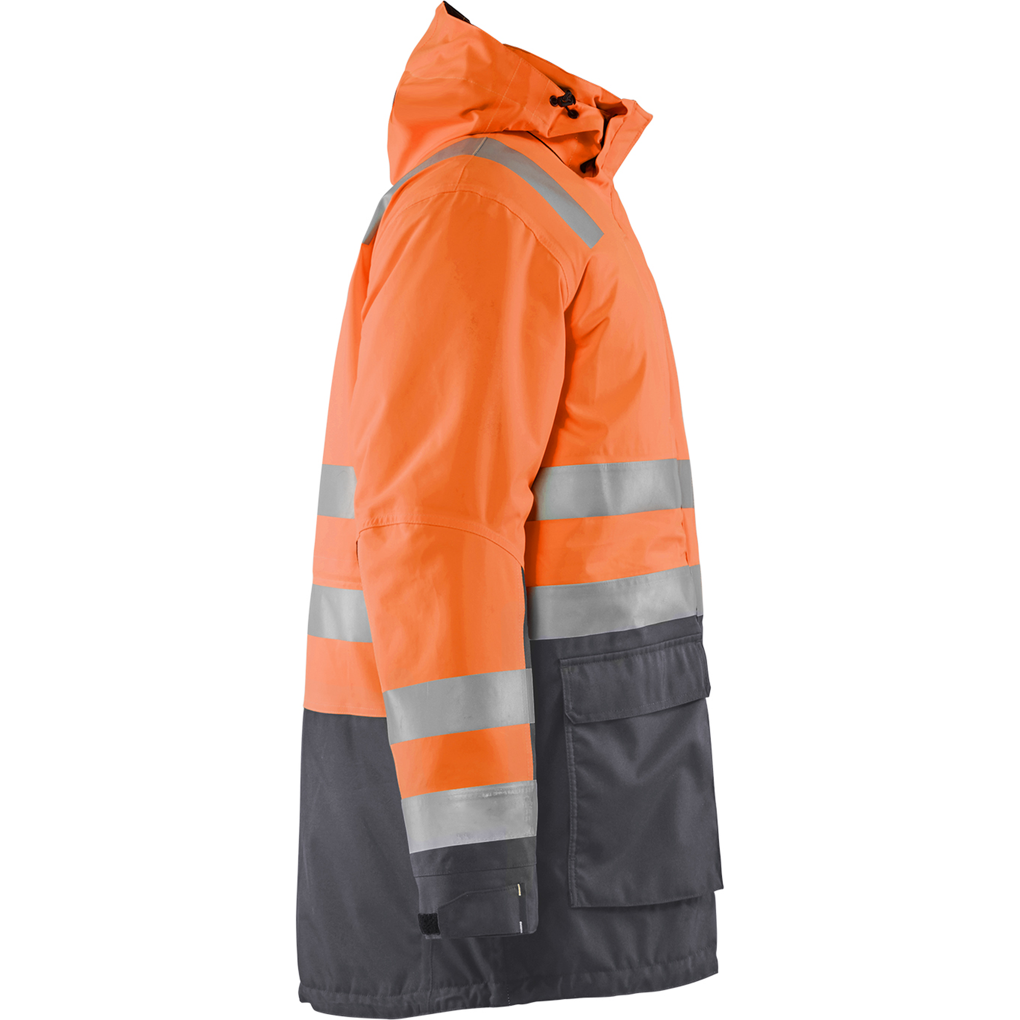 Blaklader High Vis Winter Parka, Orange/Medium Grey (2)