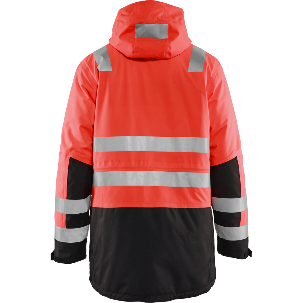 Blaklader High Vis Winter Parka, Red/Black (4)