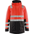Blaklader High Vis Winter Parka, Red/Black