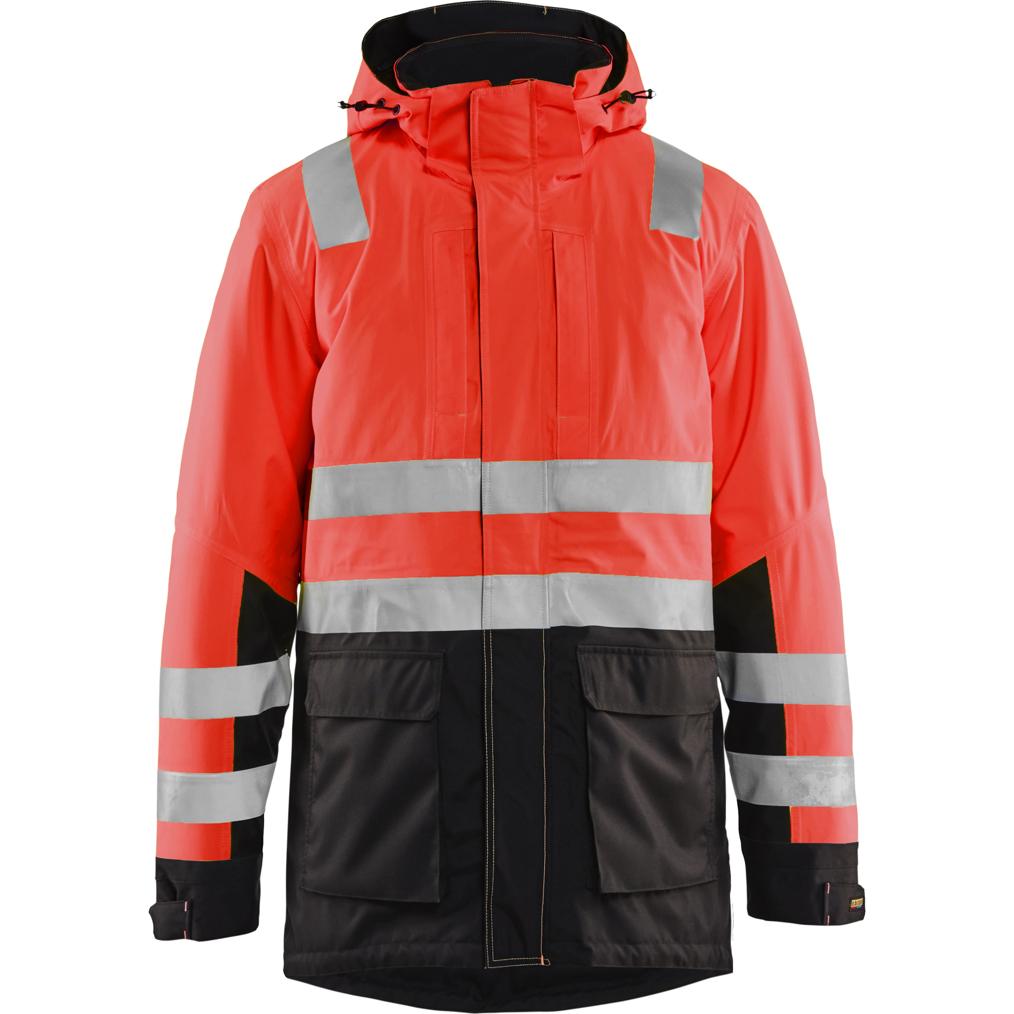 Blaklader High Vis Winter Parka, Red/Black