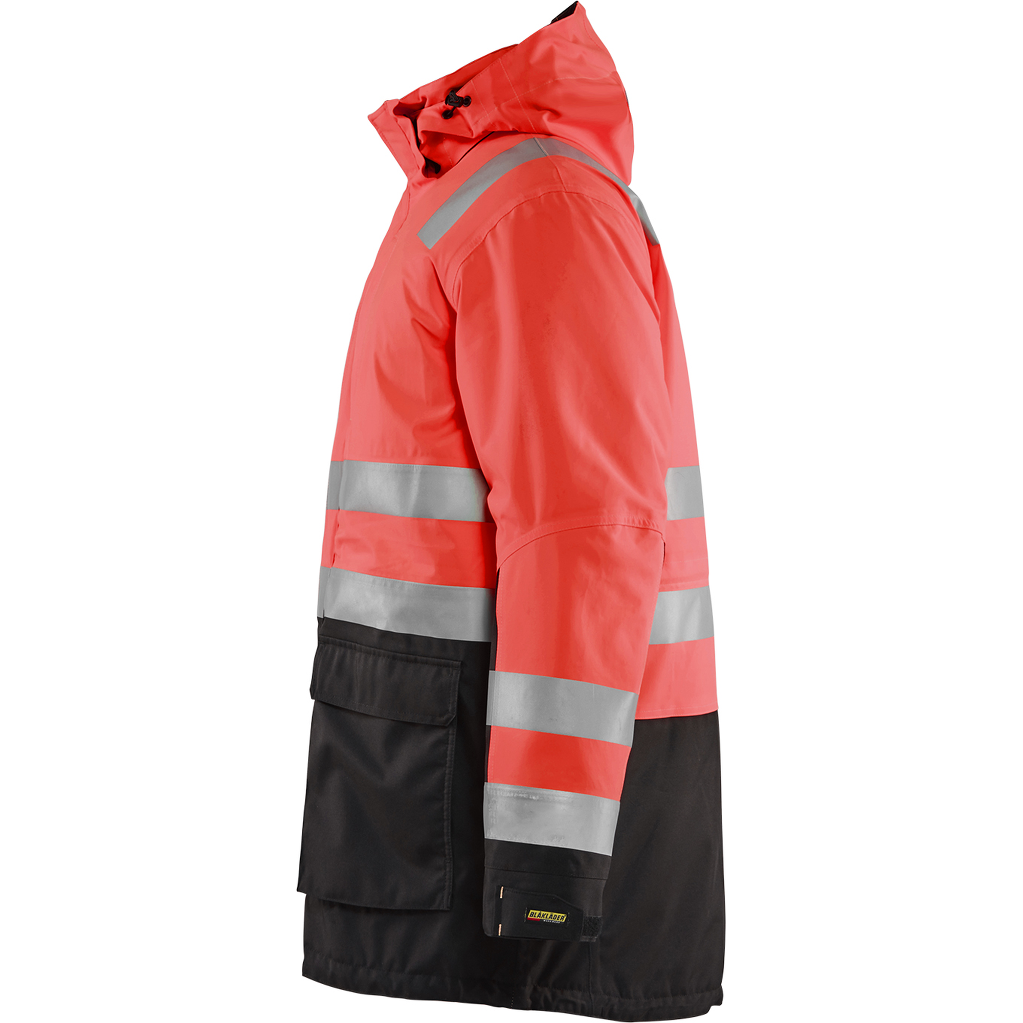 Blaklader High Vis Winter Parka, Red/Black (3)